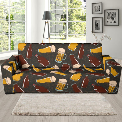 Beer Pattern Print Design 03 Sofa Slipcover