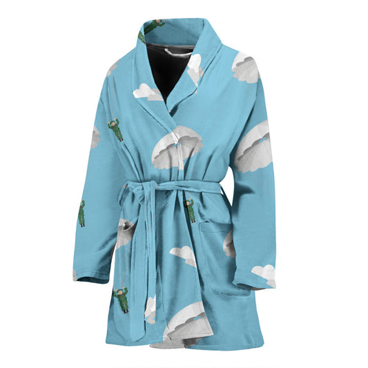 Paratrooper Pattern Print Design A02 Women Bathrobe