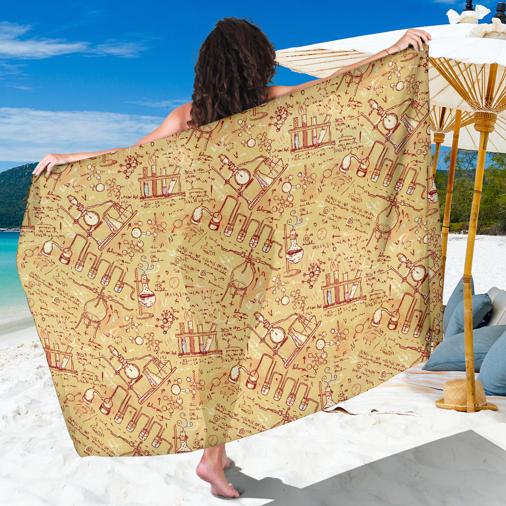 Chemical Pattern Print Design 01 Sarong Pareo Wrap