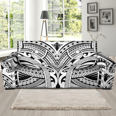 Maori Pattern Print Design 06 Sofa Slipcover