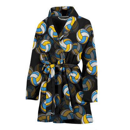 Volleyball Print Design LKS302 Women Bathrobe