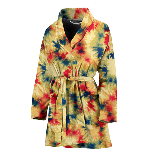 Tie Dye Print Design LKS302 Women Bathrobe
