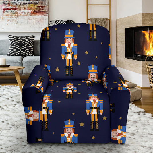 Nutcracker Pattern Print Design A04 Recliner Slipcover with Pocket