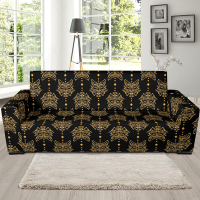 Aztec Wolf Pattern Print Design 04 Sofa Slipcover