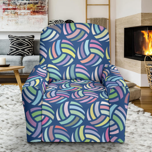 Volleyball Print Design LKS301 Recliner Slipcover with Pocket