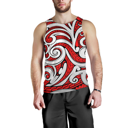 Maori Polynesian Themed Design Print Men Tank Top