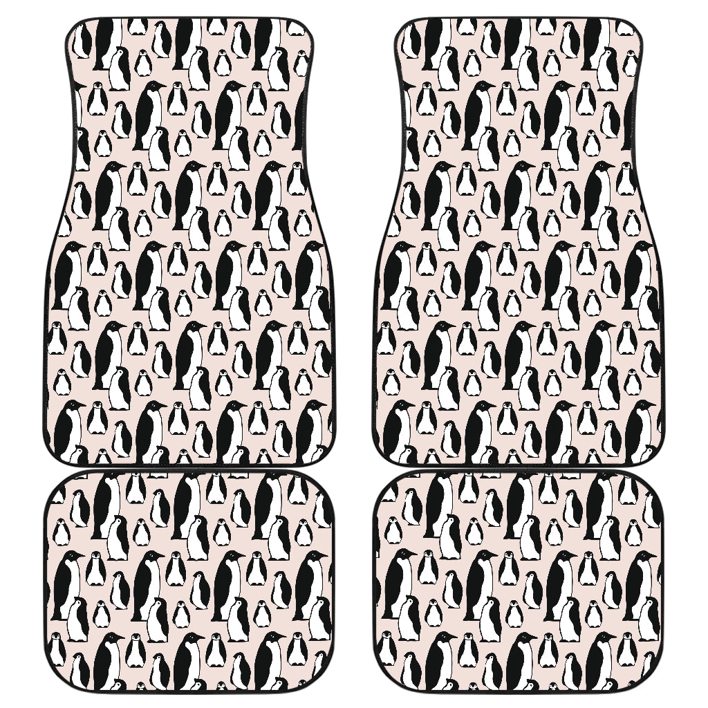 Penguin Themed Car Floor Mats Front Back