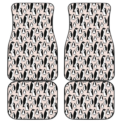 Penguin Themed Car Floor Mats Front Back