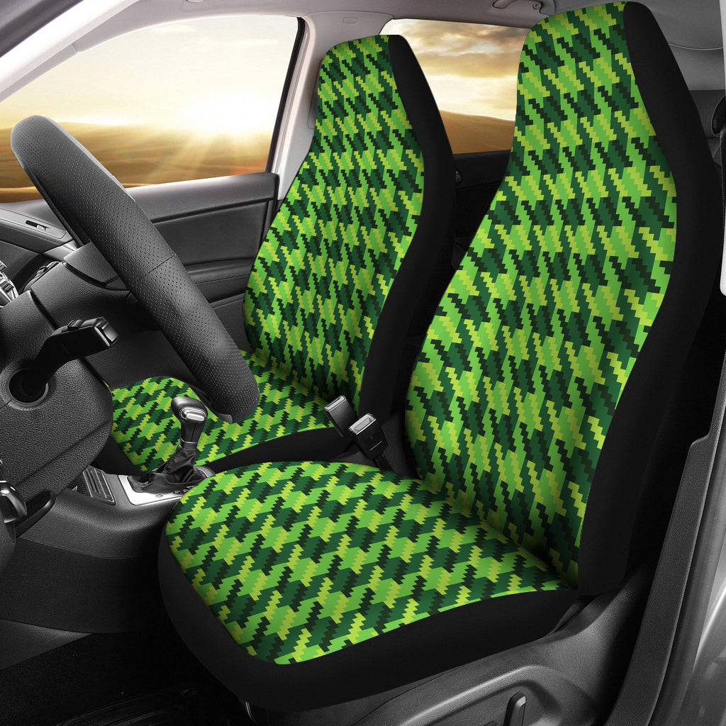 St Patricks Day Houndstooth Pattern Print LKS301 Car Seat Covers