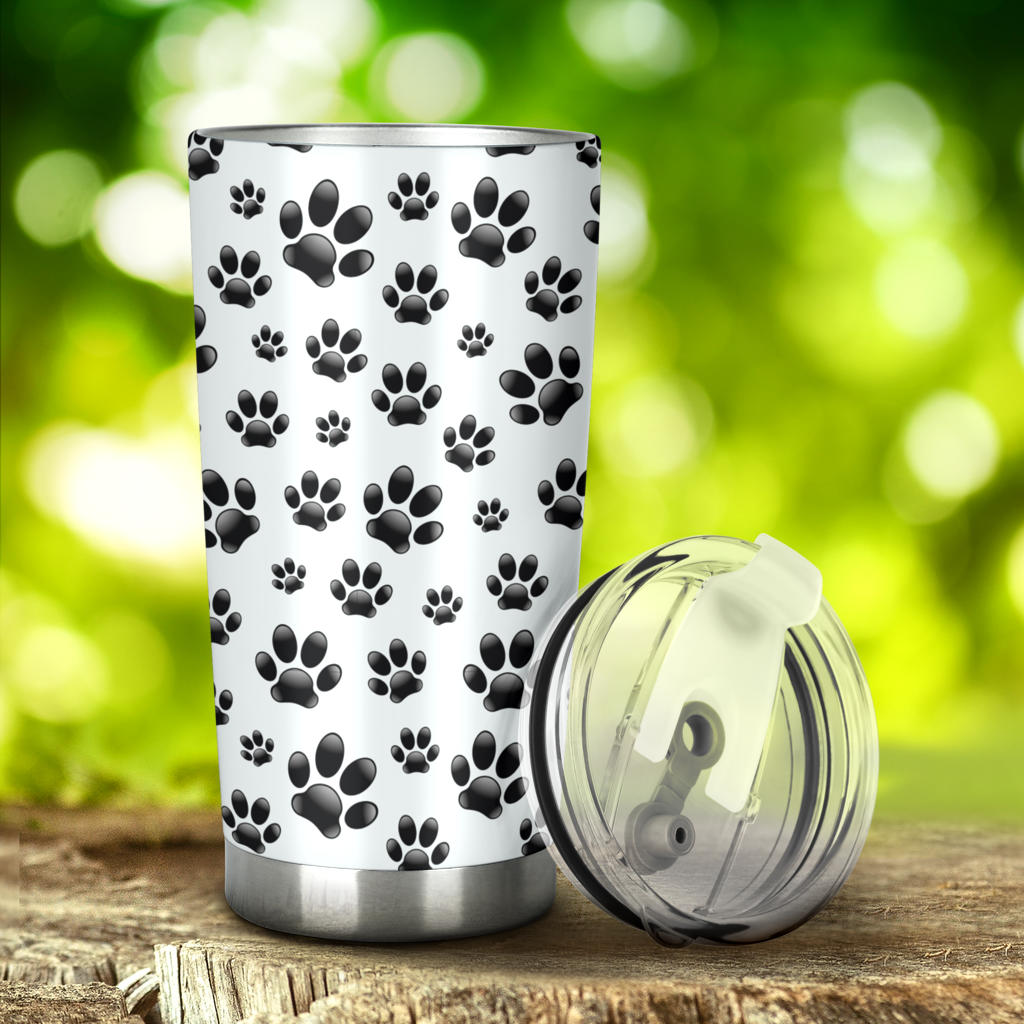 Paw Themed Print Tumbler