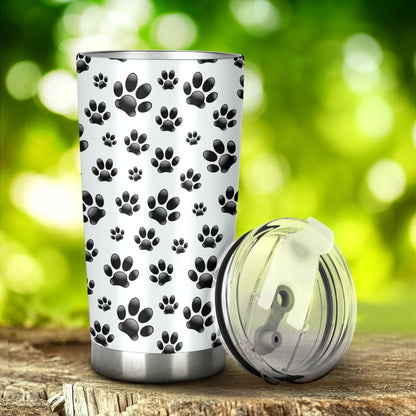 Paw Themed Print Tumbler
