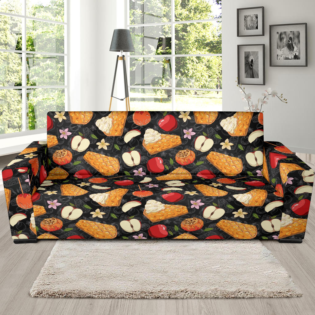 Apple Pie Pattern Print Design 01 Sofa Slipcover