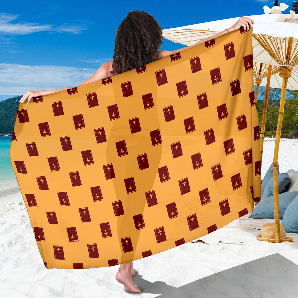 Bible Pattern Print Design 05 Sarong Pareo Wrap