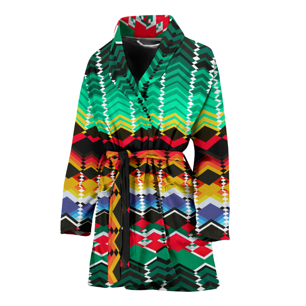 Serape Print Design LKS307 Women Bathrobe