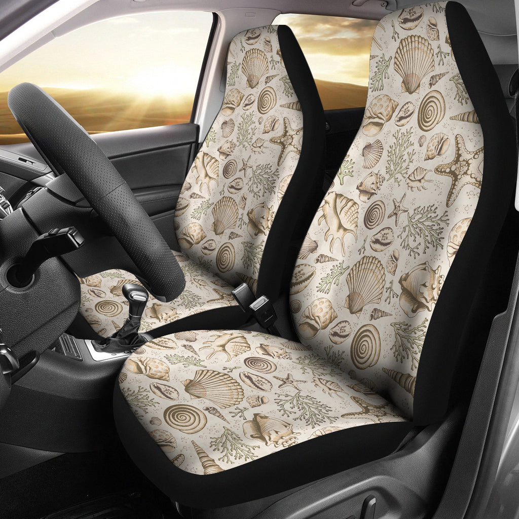 Seashell Print Design LKS304 Car Seat Covers