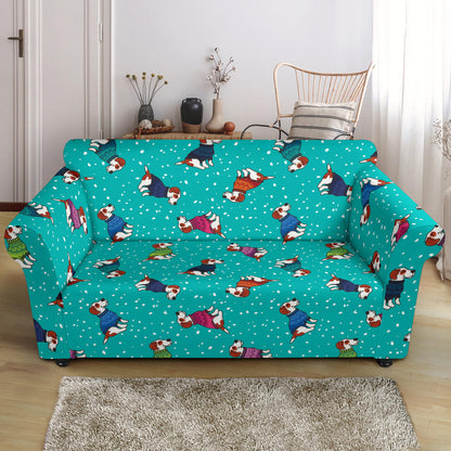Russell Terriers Print Design LKS309 Loveseat Couch Slipcover