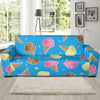 Ice Cream Pattern Print Design 01 Sofa Slipcover