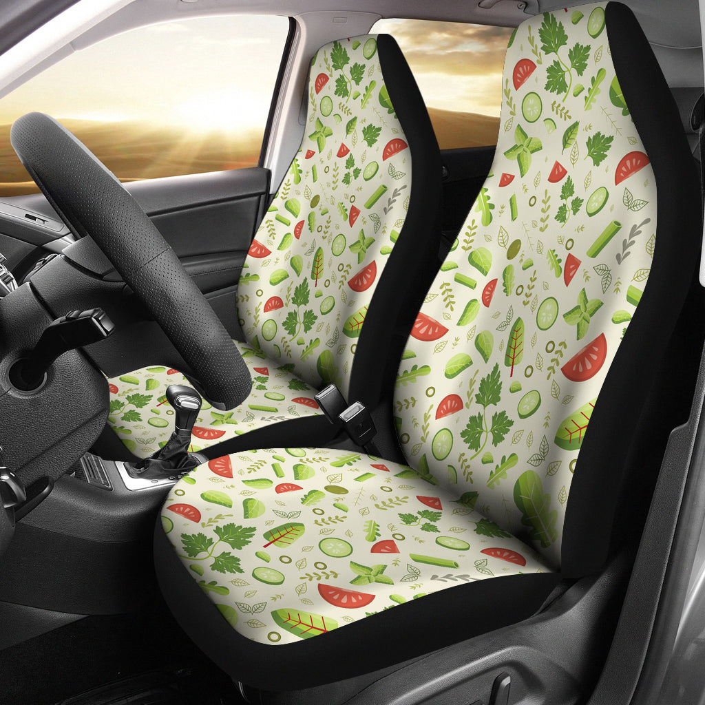 Salad Vegetable Print Design LKS302 Car Seat Covers