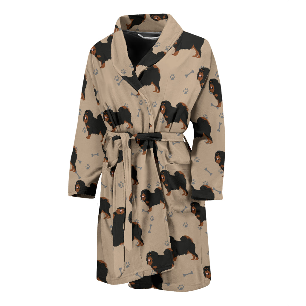 Tibetan Mastiffs Print Design LKS301 Men Bathrobe