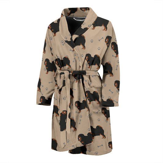 Tibetan Mastiffs Print Design LKS301 Men Bathrobe