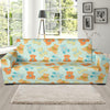 Bear Pattern Print Design 02 Sofa Slipcover