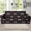 Dog Bone Pattern Print Design 04 Sofa Slipcover