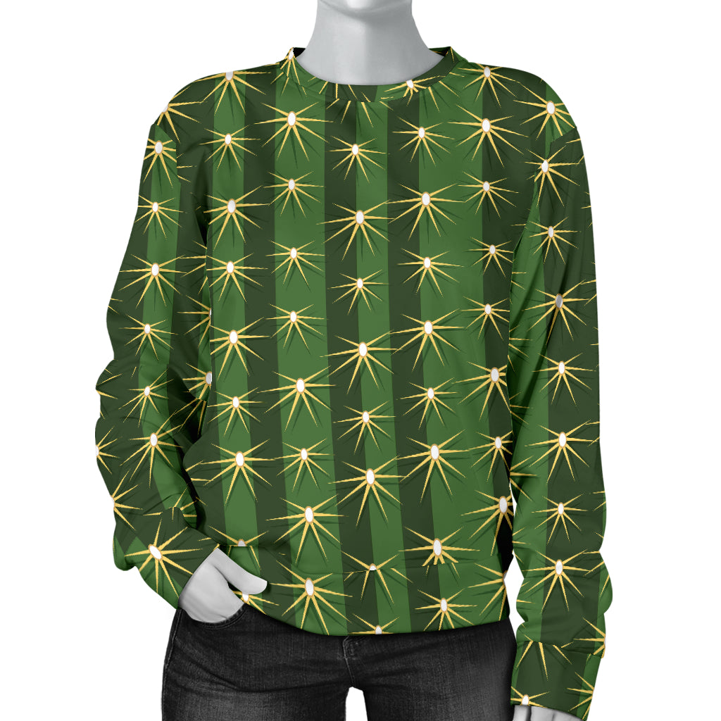 Cactus Skin Print Pattern Women Long Sleeve Sweatshirt