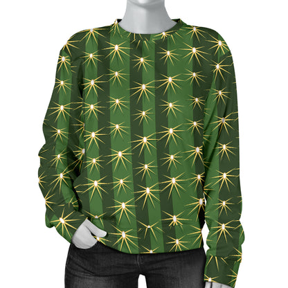 Cactus Skin Print Pattern Women Long Sleeve Sweatshirt