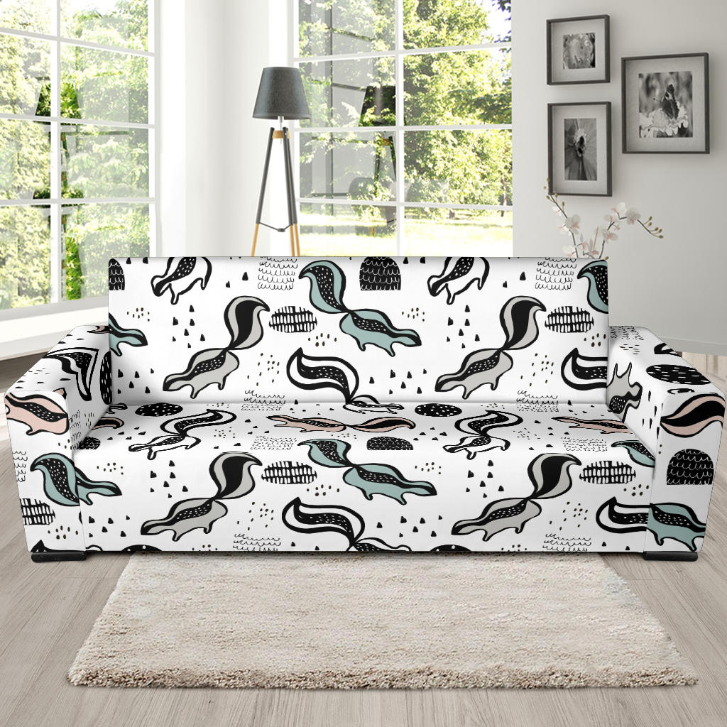 Skunk Print Design LKS303 Sofa Slipcover