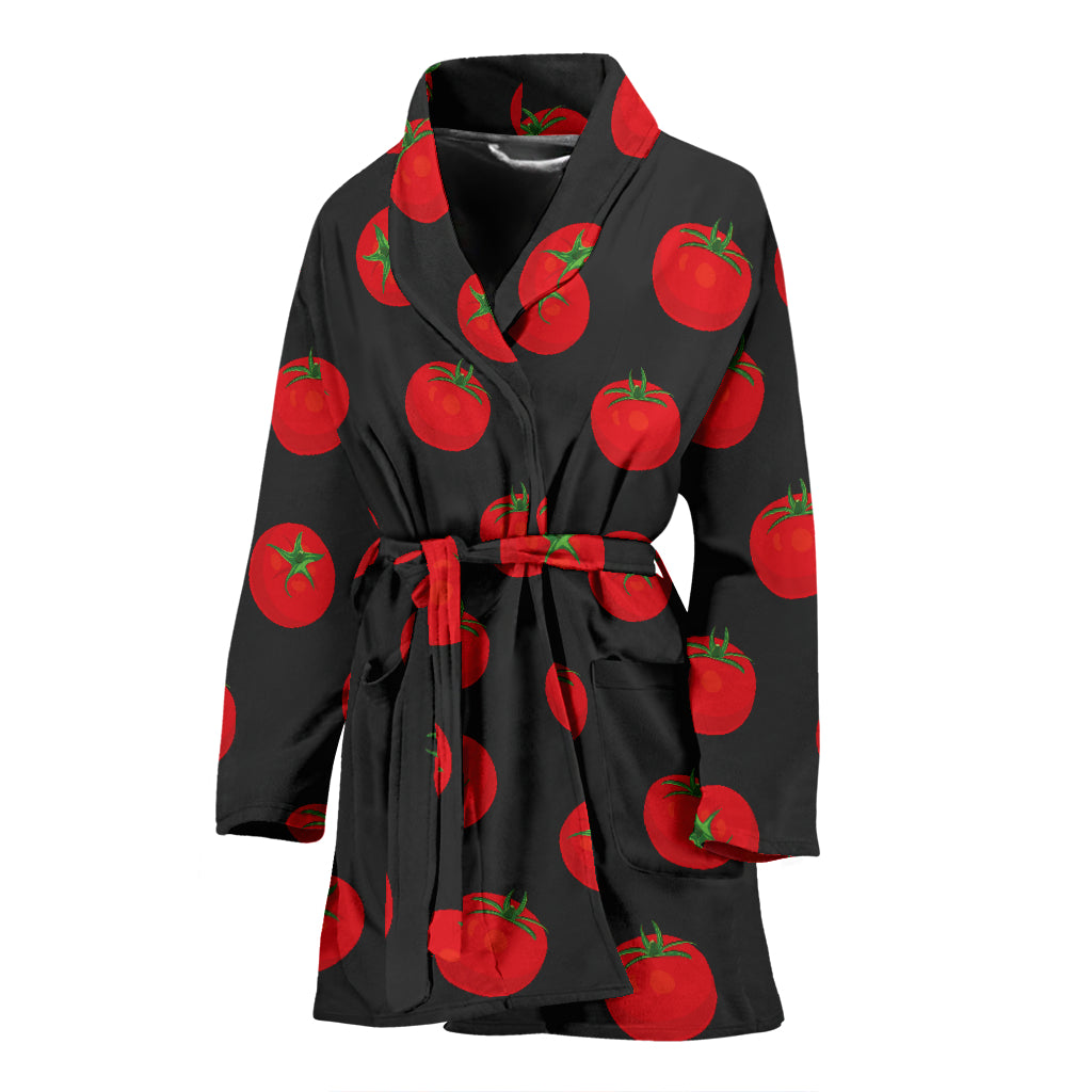 Tomato Print Design LKS305 Women Bathrobe