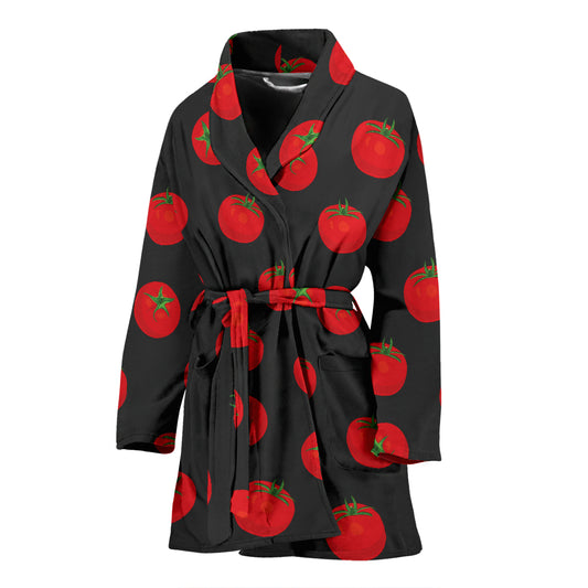 Tomato Print Design LKS305 Women Bathrobe