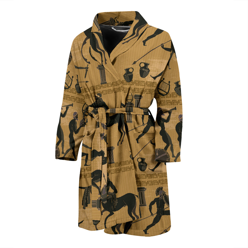 Ancient Greek Statue Print Design LKS304 Men Bathrobe