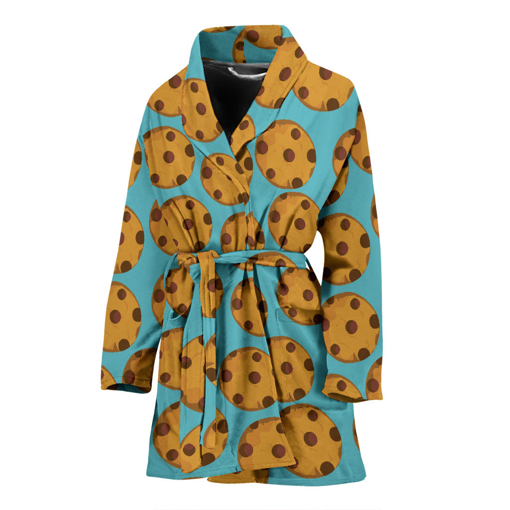 Cookie Pattern Print Design 01 Women Bathrobe