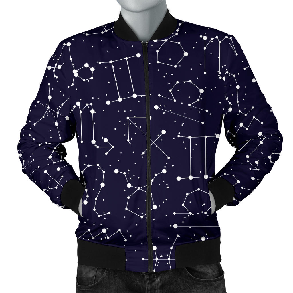 Zodiac Pattern Design Print Men Bomber Jacket