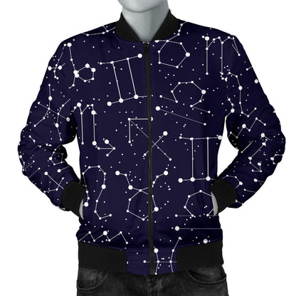 Zodiac Pattern Design Print Men Bomber Jacket