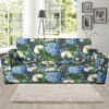 Hydrangea Pattern Print Design 02 Sofa Slipcover