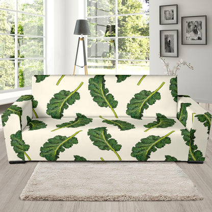 Kale Pattern Print Design 03 Sofa Slipcover