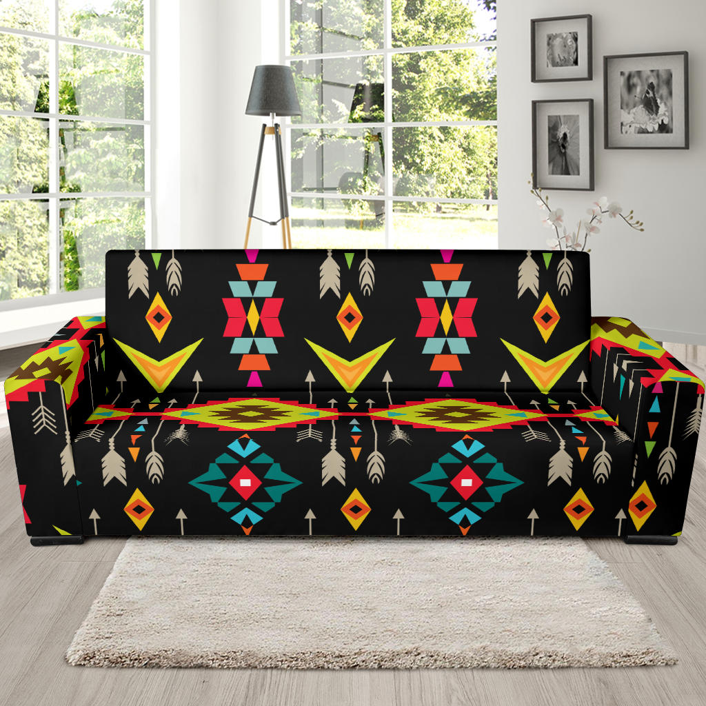 Native Pattern Print Design A05 Sofa Slipcover