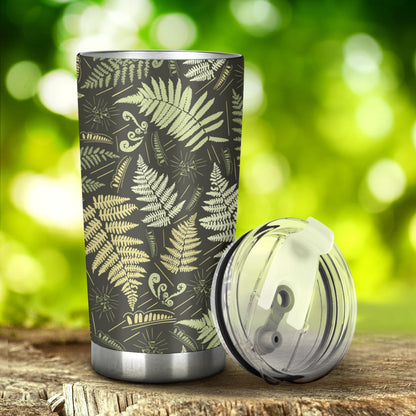 Fern Leave Green Print Pattern Tumbler