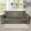 Mandala Pattern Print Design 05 Sofa Slipcover