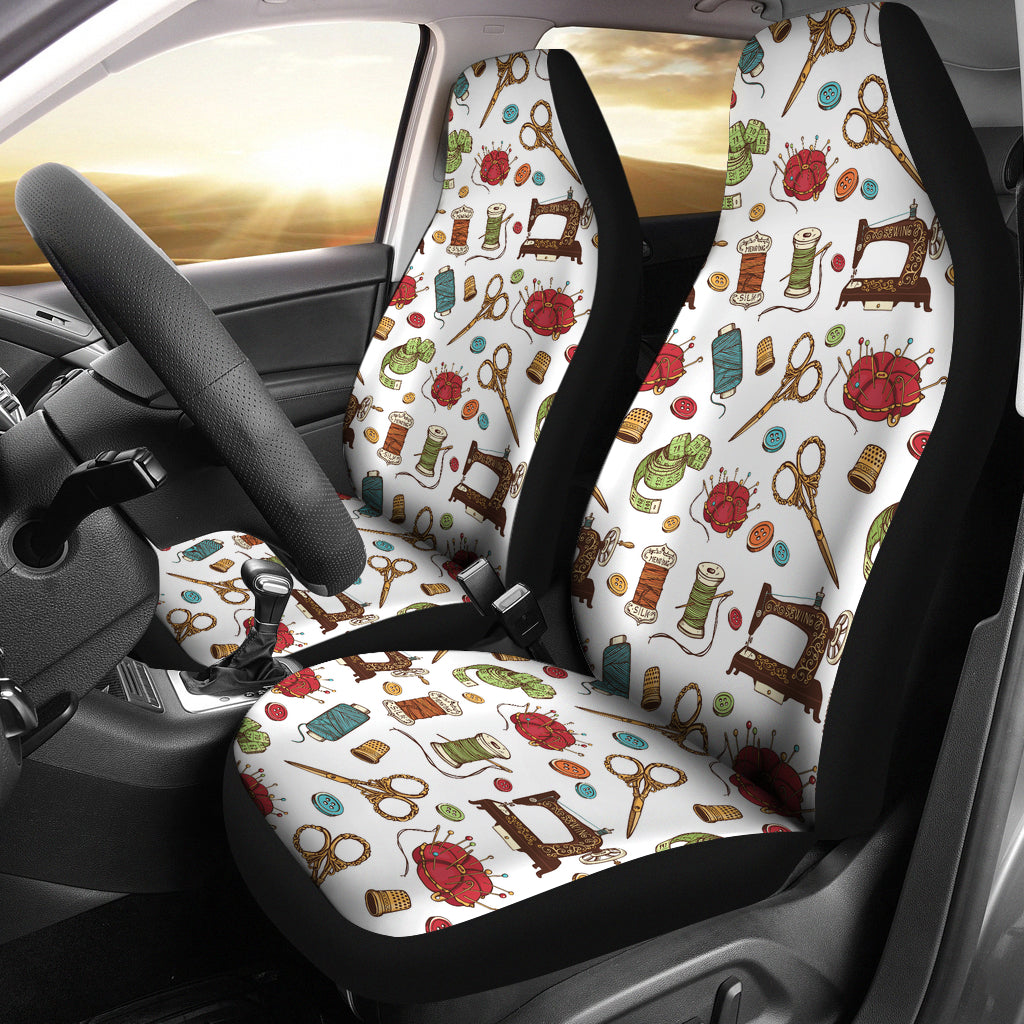 Sewing Equipment Print Design LKS304 Car Seat Covers