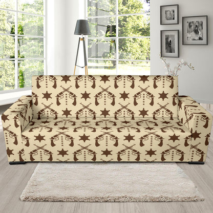 Western Cowboy Print Design LKS302 Sofa Slipcover