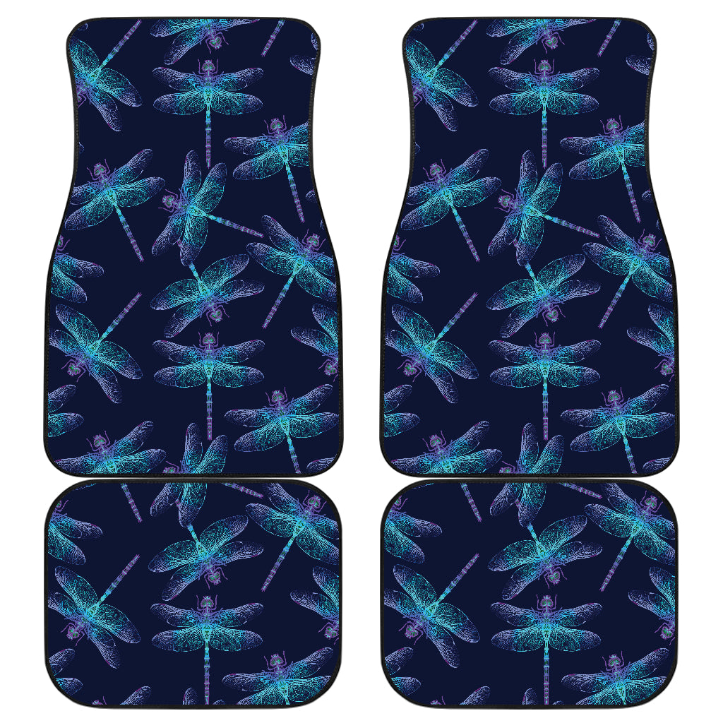 Dragonfly Hand Drawn Style Print Car Floor Mats Front Back