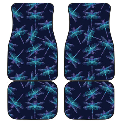 Dragonfly Hand Drawn Style Print Car Floor Mats Front Back
