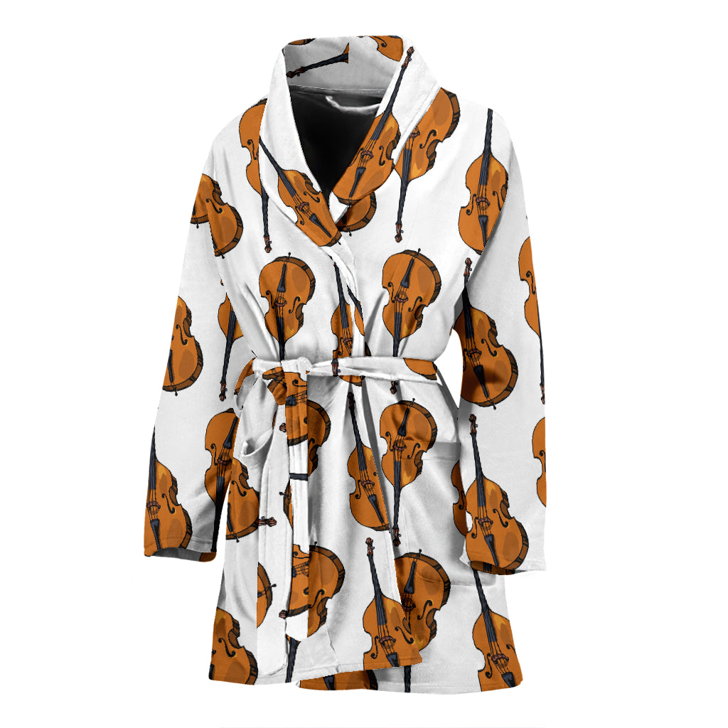 Cello Print Design LKS403 Women Bathrobe