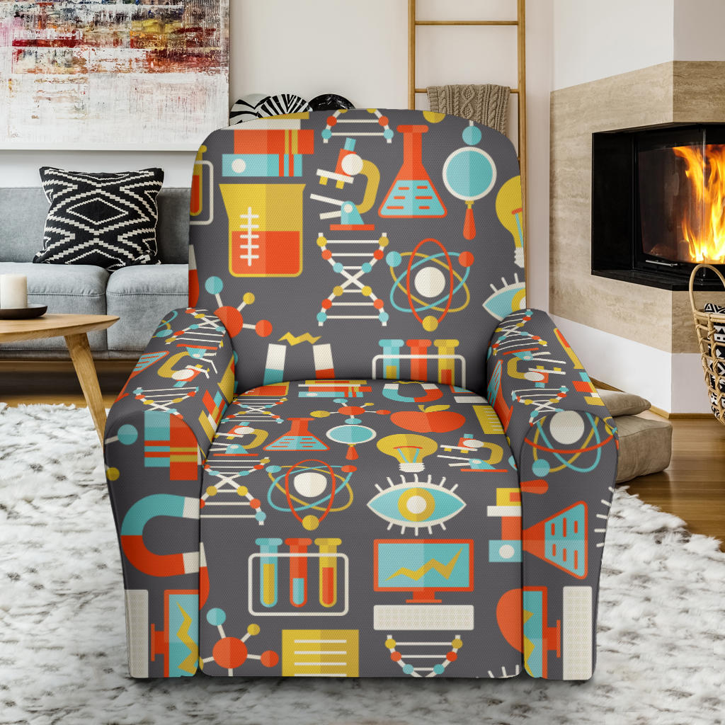 Science Print Design LKS302 Recliner Slipcover with Pocket