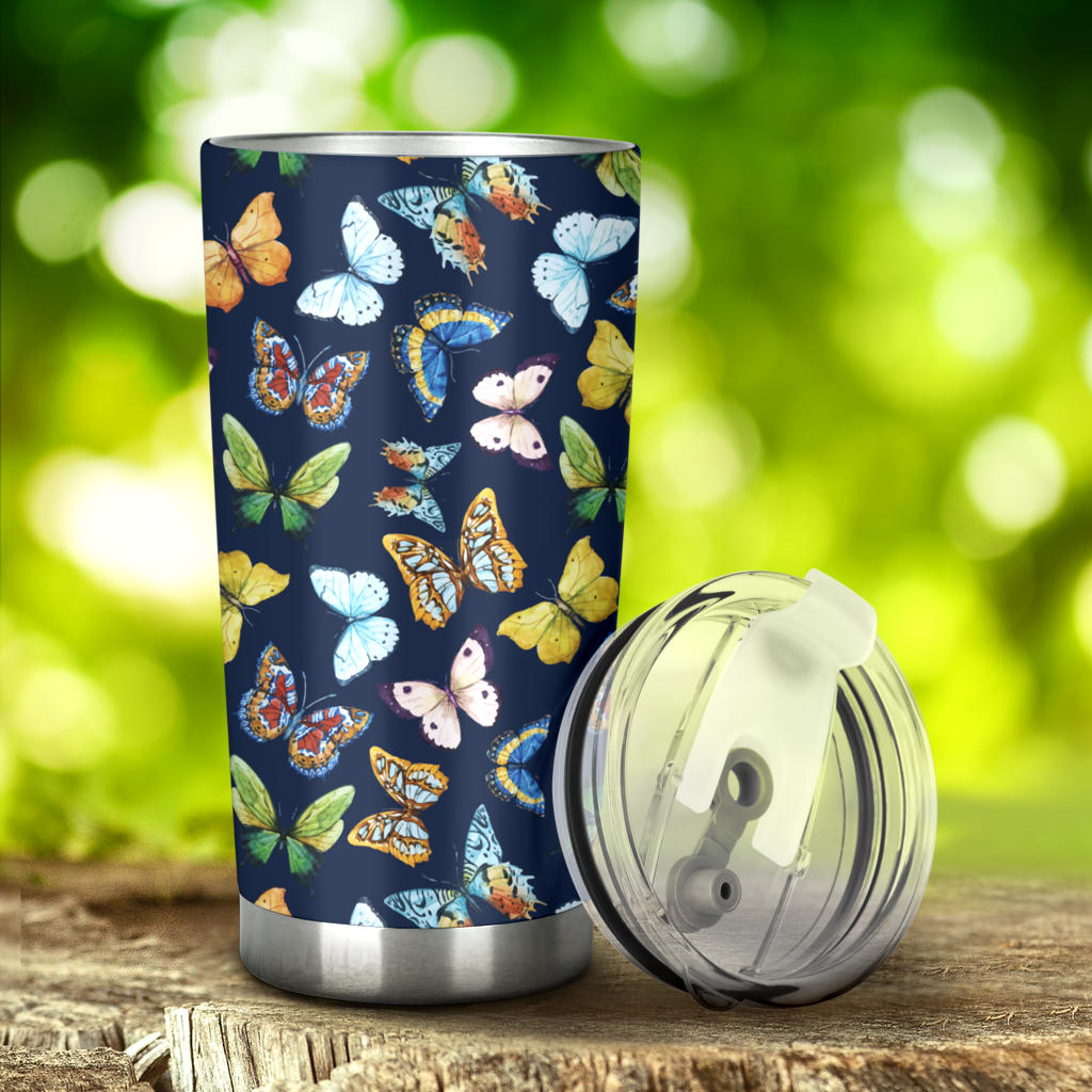 Butterfly Beautiful Print Pattern Tumbler