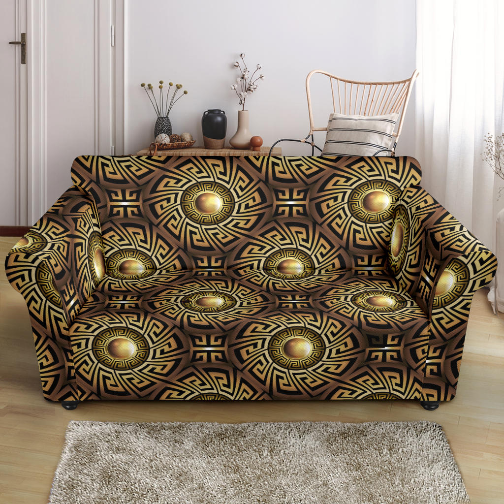 Ancient Greek Print Design LKS3012 Loveseat Couch Slipcover