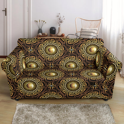 Ancient Greek Print Design LKS3012 Loveseat Couch Slipcover