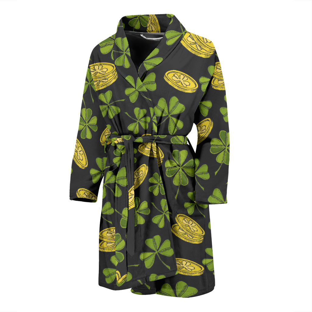 St Patricks Day Print Design LKS305 Men Bathrobe